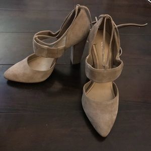 BCBGeneration Lace Up Pumps.